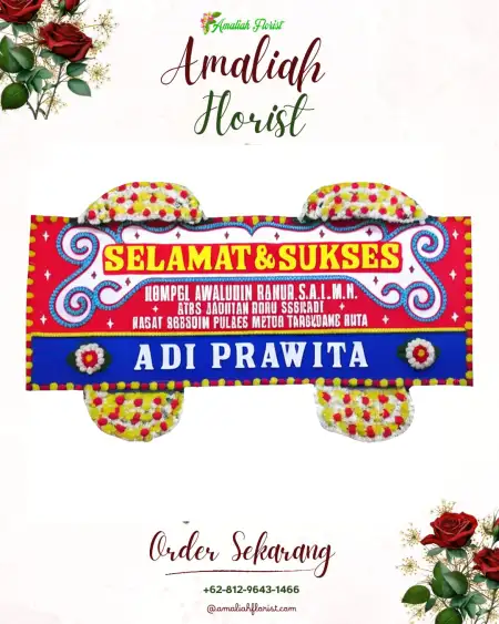 Papan Bunga Ucapan Selamat batang hari